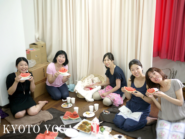 京都ヨガ　真夏の持ち寄りパーティ2014