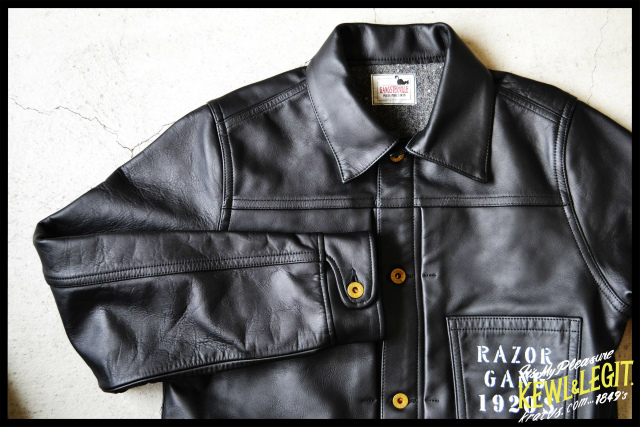 GANGSTERVILLE（ギャングスタービル） STAY SHARP G LEATHER JACKET 