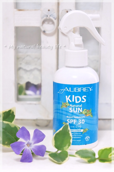 Aubrey Organics, Kids Natural Sun, Sunscreen, SPF 30, Unscented Spray