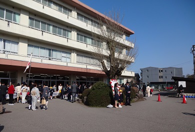 田上小学校入学式風景